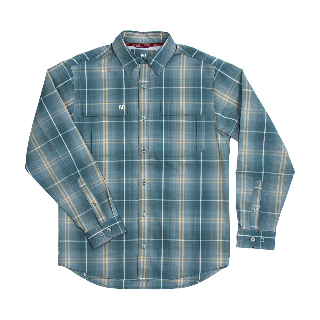 Haybaler Acre Plaid LS Titanium Blue - Sale