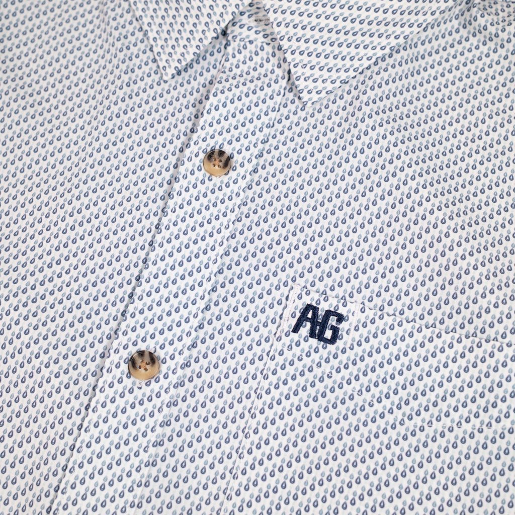 Classic Legend Long Sleeve - White Rain Drop
